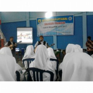 Sosialisasi Gerakan Anti Narkoba SMA Negeri 1 Pulokulon.